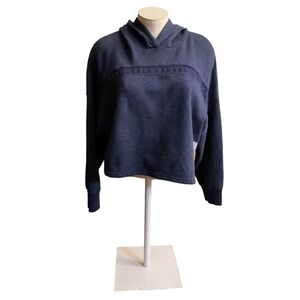 Under Armour Women's Blue Heather Project Rock Cropped Hoodie Size XS